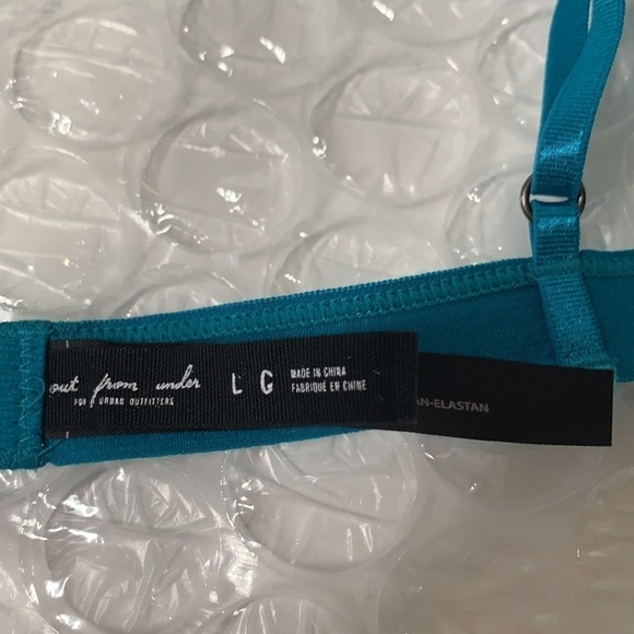Urban Outfitters Out From Under Semi Sheer Bralette - Sapphire Blue, Size L - Picture 9 of 12
